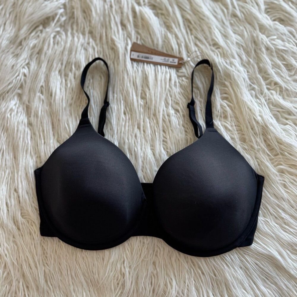 Skims Fits Everybody T-shirt Bra Onyx Size 34DD